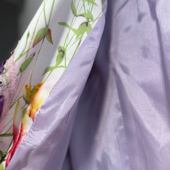 Alberto Makali Floral Embellished Blazer Size 6 - Picture 6 of 8